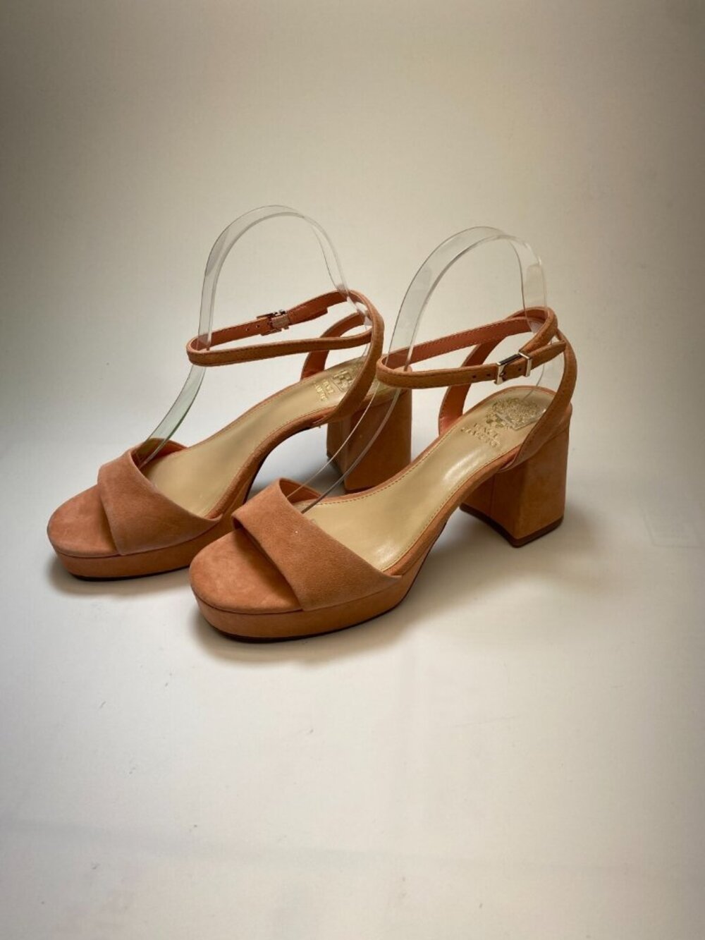 Vince Camuto Women's Pendreya Pink Nubuck Platform Sandal Wedge Sz 8